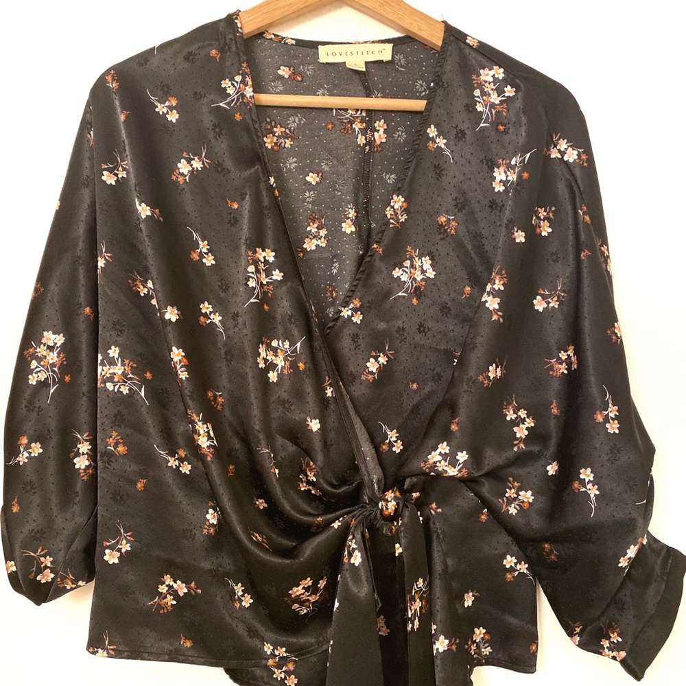 Kimono Style Black Top